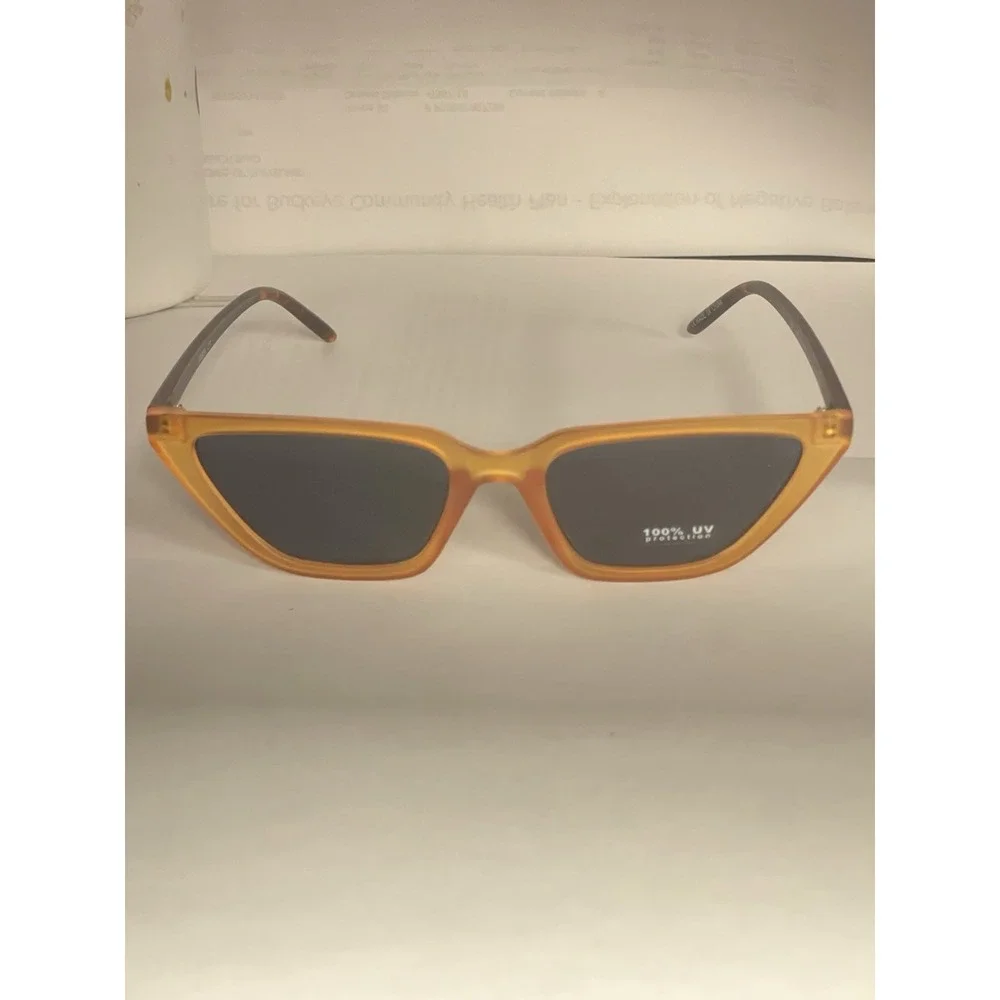 Womens Burnt Orange /black Fashion Cat Eye Sunglasses‎